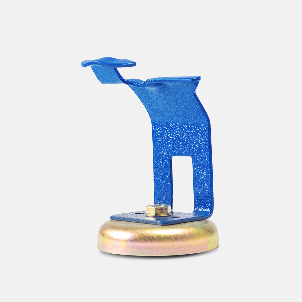 blue torch holder